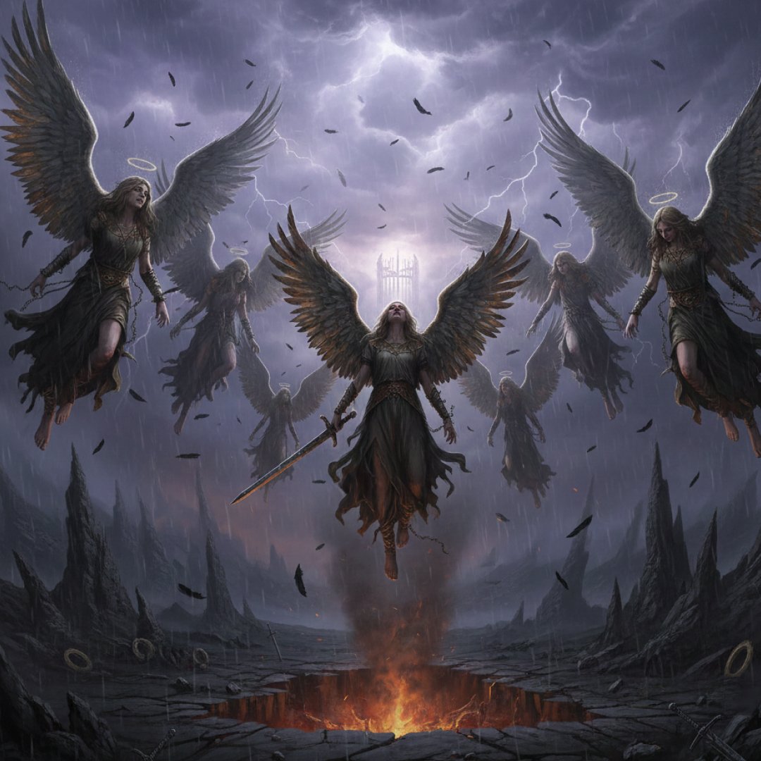 Anjos caídos na Terra, saindo do abismo